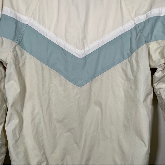 Original Use Jacket Retro Light Windbreaker Track Jacket White Blue Size XS - Picture 4 of 7